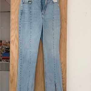 Abercrombie & Fitch 90s Straight Ultra High Rise Slit Jeans
